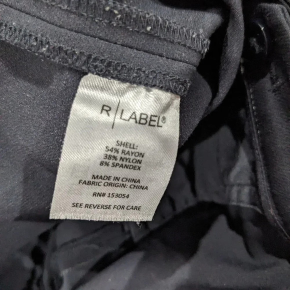 The reset r label skinny stretch pants black trouser dress pants medium - Picture 5 of 11